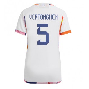 Belgien Jan Vertonghen #5 Bortatröja Dam VM 2022 Korta ärmar